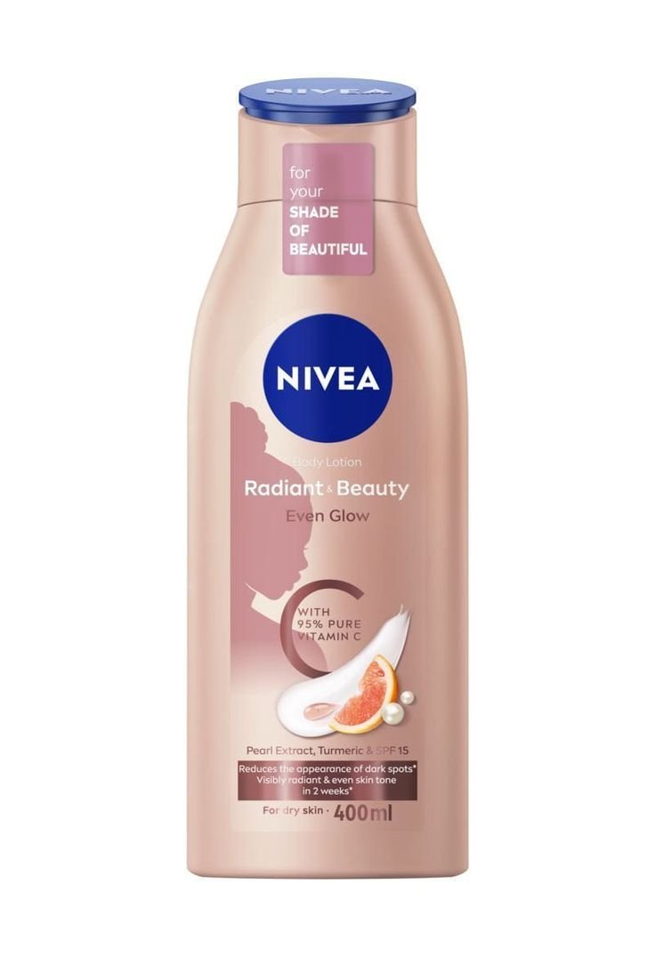nivea radiant & beauty even glow body lotion