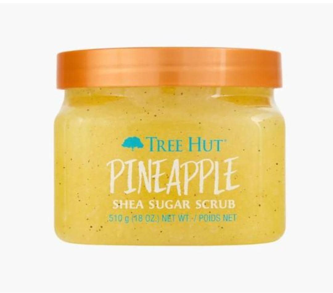 2025/10/1002719347.jpg Tree Hut Pineapple Shea Sugar Scrub 18oz - Image 1